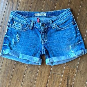 BKE denim shorts